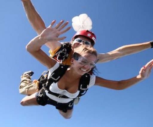 Ejtőernyős ugrás Eilat felett